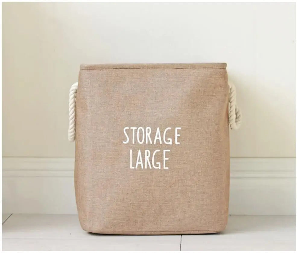 Upscale Home Foldable Bathroom Dirty Clothes Laundry Storage Buckets box Bag Kids Toy Double layer thick Storage Basket AU680