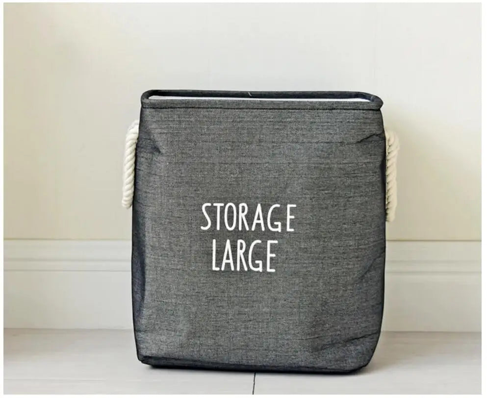 Upscale Home Foldable Bathroom Dirty Clothes Laundry Storage Buckets box Bag Kids Toy Double layer thick Storage Basket AU680