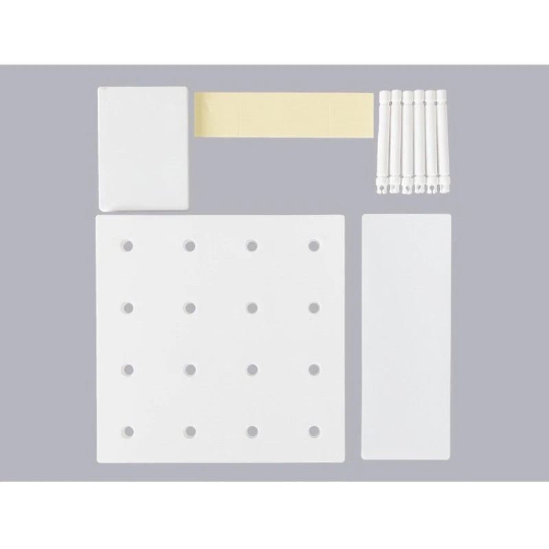 No punch Wall Shelf Storage Rack Organizer Home Decor Kitchen Bedroom Hanging Wall Pegboard Storage Rack Hole Board