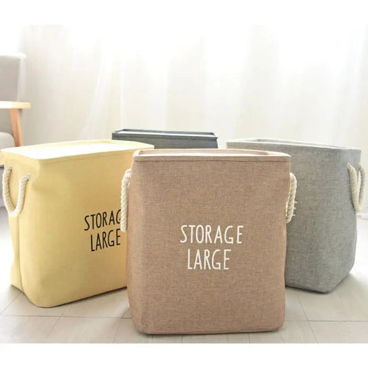Upscale Home Foldable Bathroom Dirty Clothes Laundry Storage Buckets box Bag Kids Toy Double layer thick Storage Basket AU680