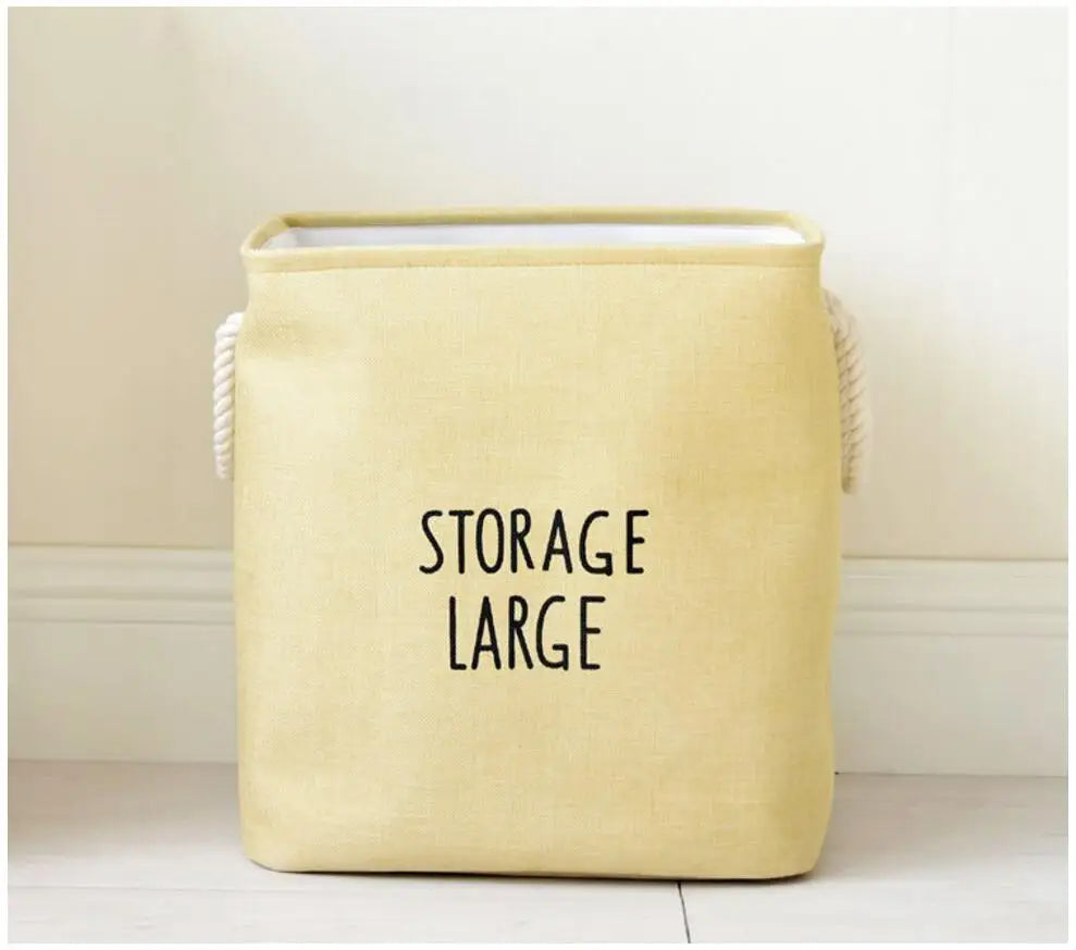 Upscale Home Foldable Bathroom Dirty Clothes Laundry Storage Buckets box Bag Kids Toy Double layer thick Storage Basket AU680
